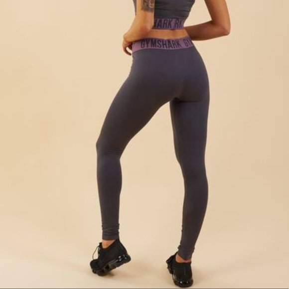 Gymshark Fit Leggings Charcoal Purple wash - Picture 5 of 6